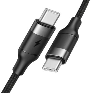 VEGER cable Type C to Type C PD 5A 100W CC02 1,5 m black