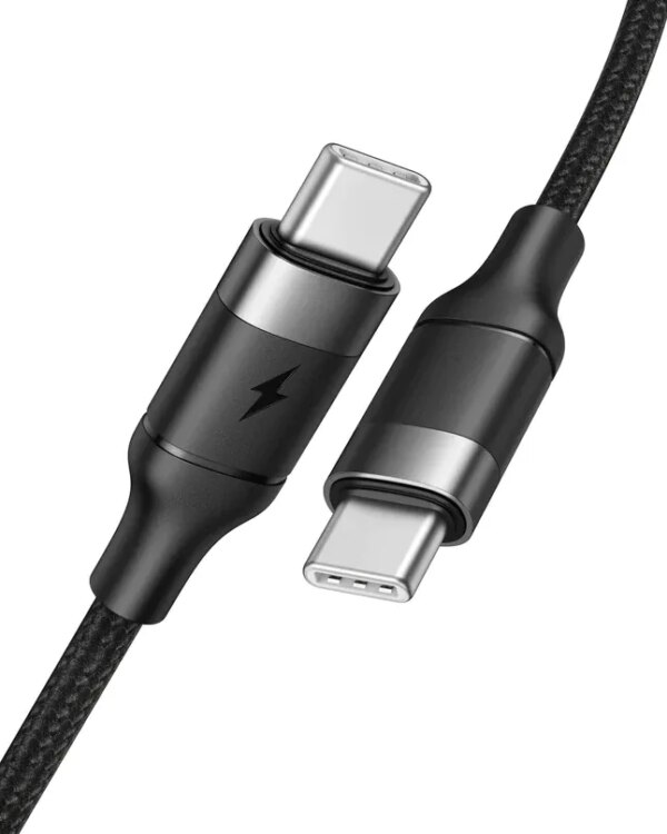 VEGER cable Type C to Type C PD 5A 100W CC02 1,5 m black