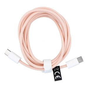 Cable Type C to Type C PD QC3.0 3A 60W C263 2 m pink