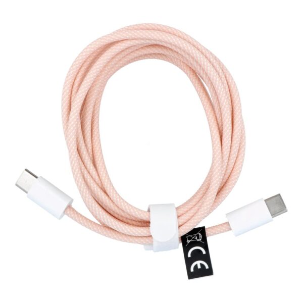 Cable Type C to Type C PD QC3.0 3A 60W C263 2 m pink