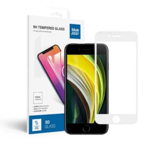 Tempered Glass Blue Star - APP IPHONE 6 5D Full Cover white tempered glass