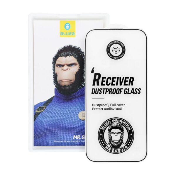 5D Mr. Monkey Glass - Apple iPhone 16 Pro black (Strong Dustproof) – Bild 3