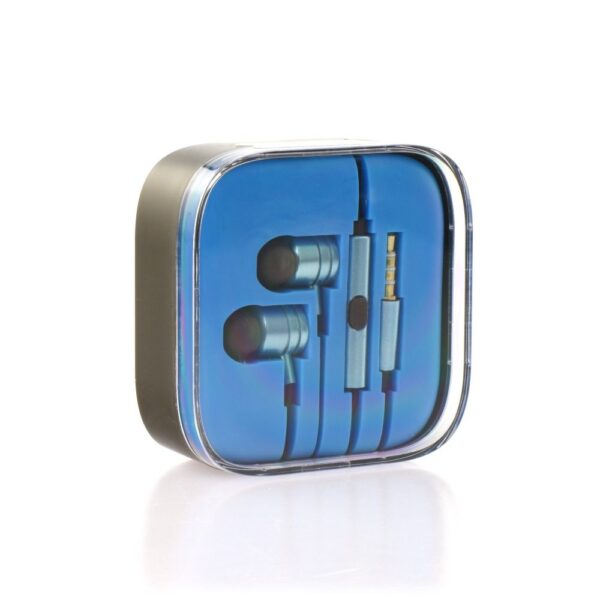 Earphones stereo blue box metal MI – Bild 3