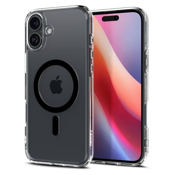 SPIGEN case ULTRA HYBRID MAG compatible with MagSafe for IPHONE 16 Plus black – Bild 4