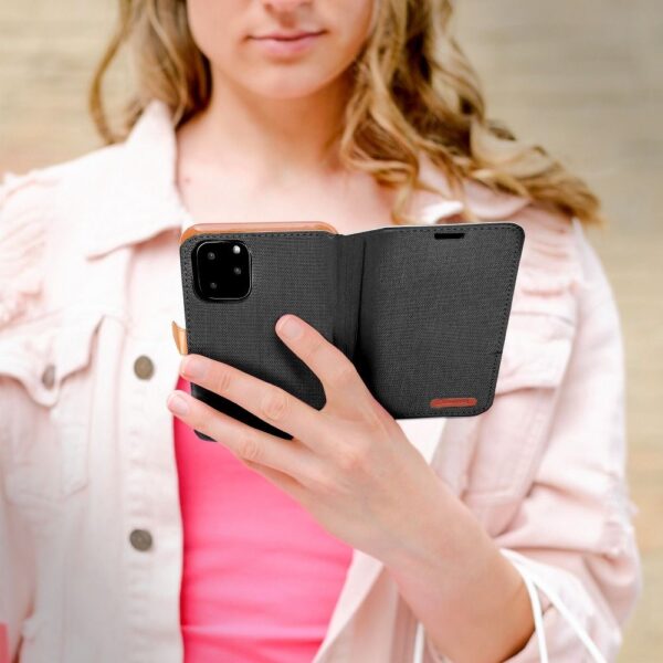 CANVAS Book case for SAMSUNG A10 black – Bild 4