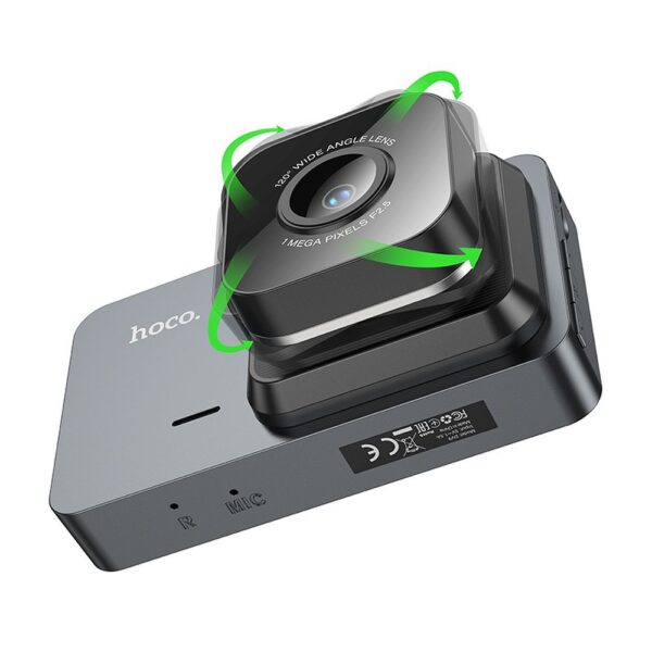 HOCO car recorder with display 3" 1280*720 / 30fps DV9 metal gray – Bild 4