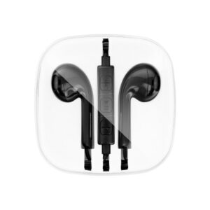 Earphones stereo for Apple iPhone Jack 3,5mm NEW BOX black