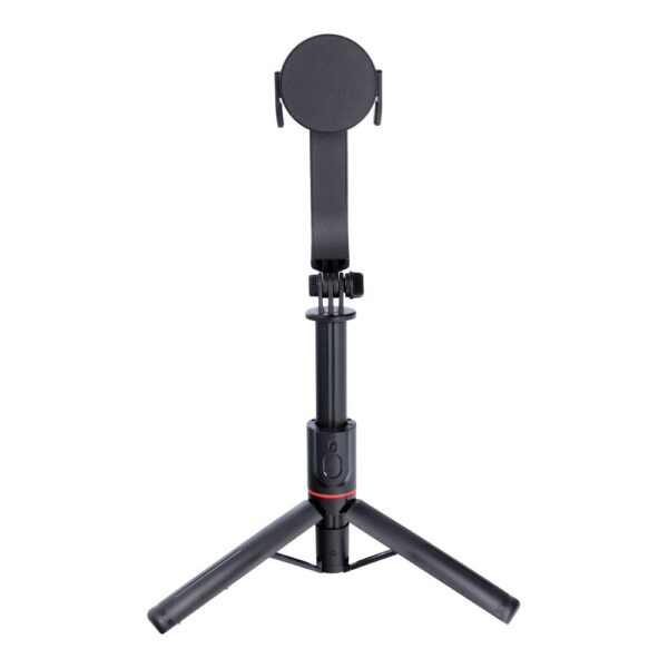 Combo selfie stick with tripod and remote control bluetooth compatybile with MagSafe SSTR-C09 black – Bild 3
