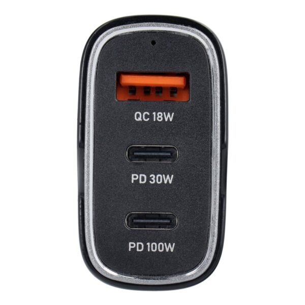 Car charger USB A + 2 x Type C PD QC3.0 3A 138W CC53-2C1A black – Bild 2