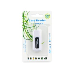 Memory Card Reader USB 2.0 black white