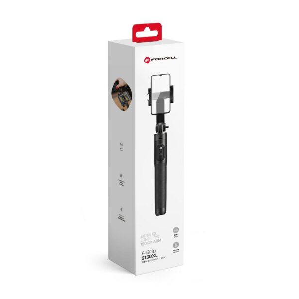 FORCELL F-GRIP S150XL selfie stick tripod with remote control – Bild 3