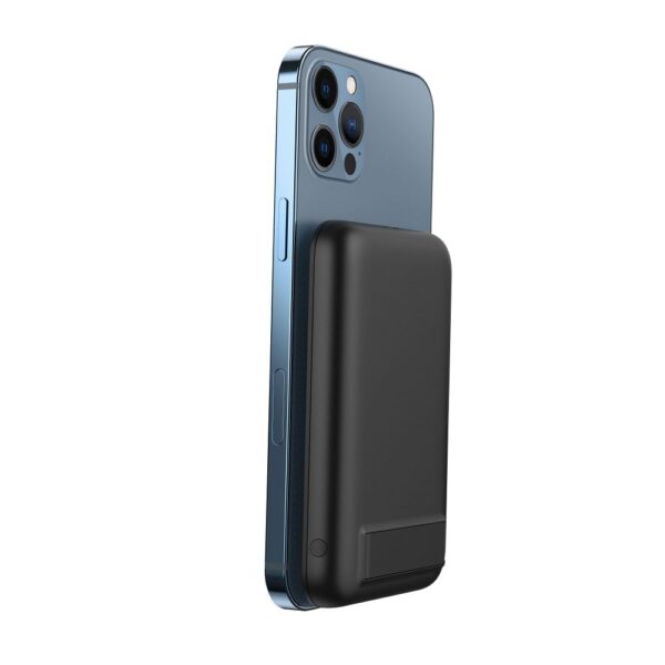 VEGER powerbank 5 000 mAh with wireless charging compatible with MagSafe PD QC3.0 2A 20W MagOn Kick (V0553P / W0553P) black – Bild 2
