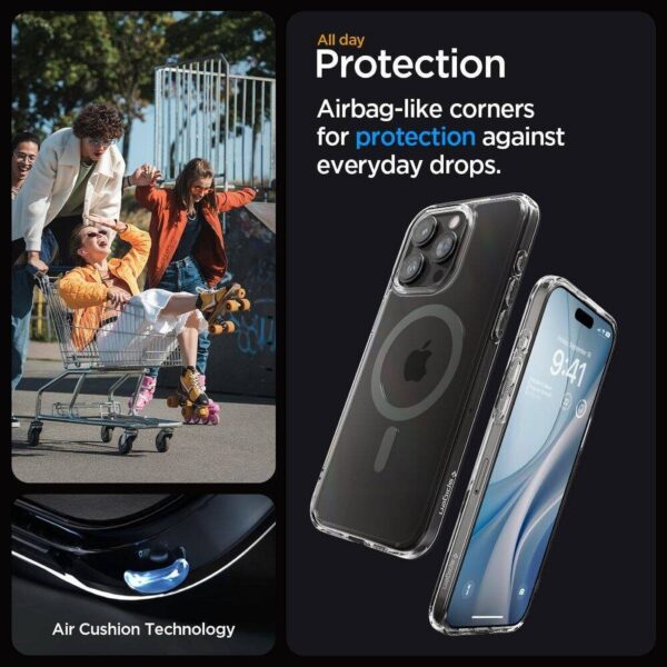 SPIGEN case ULTRA HYBRID MAG compatible with MagSafe for IPHONE 16 Pro Max graphite – Bild 2