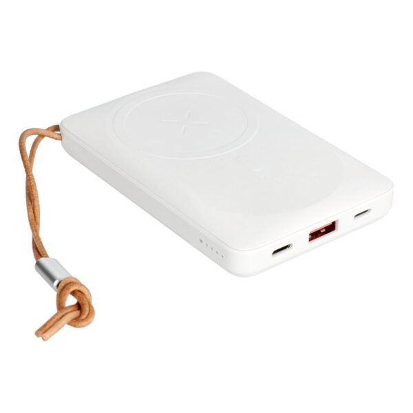 VEGER powerbank 10 000 mAh z ładowaniem indukcyjnym kompatybilny z MagSafe PD QC3.0 2A 20W MagOn (VP1151 / W1151) white
