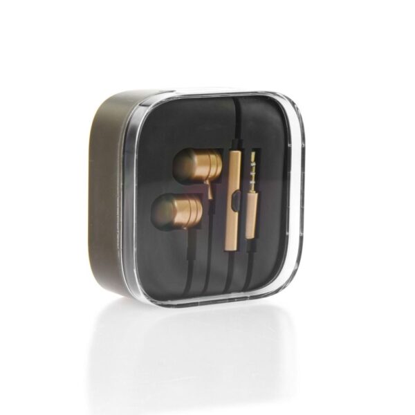 Earphones stereo gold box metal MI – Bild 3