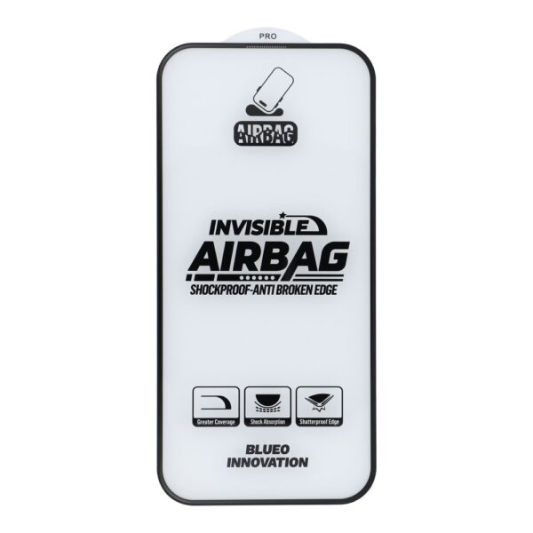 5D Mr. Monkey Glass - Apple iPhone 16 black (Airbag Anti-broken) – Bild 2
