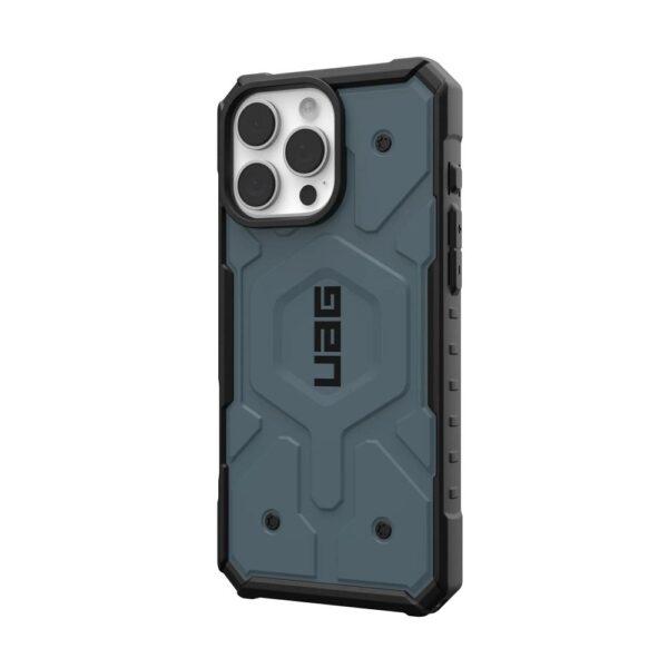 Case (UAG) Urban Armor Gear Pathfinder compatible with MagSafe for IPHONE 16 Pro Max cloud blue – Bild 4