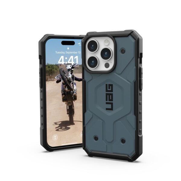 ( UAG ) Urban Armor Gear Pathfinder compatible with Magsafe for IPHONE 15 PRO cloud blue