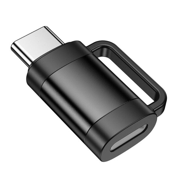 HOCO adapter OTG Type C (male) to Lightning (female) 3A UA31E black – Bild 2