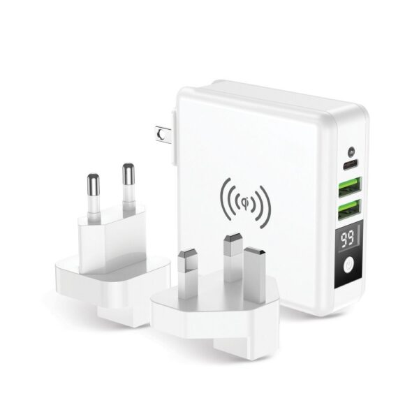 FORCELL F-ENERGY multifunctional charger 15W 4in1 with USB/USB-C socket, power bank 8000mAh and wireless charging – Bild 5