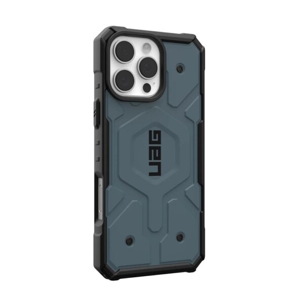 Case (UAG) Urban Armor Gear Pathfinder compatible with MagSafe for IPHONE 16 Pro Max cloud blue – Bild 5