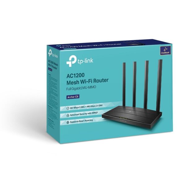 TP-LINK router Wi-Fi dual band 2,4GHz 300Mbps, 5GHz 867 Mbps TL-ARCHER C6 – Bild 4