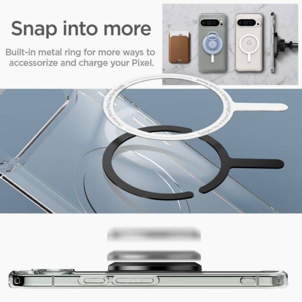 SPIGEN case ULTRA HYBRID Onetap Ring MagSafe for GOOGLE Pixel 9 Pro white – Bild 2