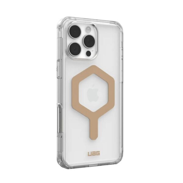 Case (UAG) Urban Armor Gear Plyo compatible with MagSafe for IPHONE 16 Pro Max ice / gold – Bild 2