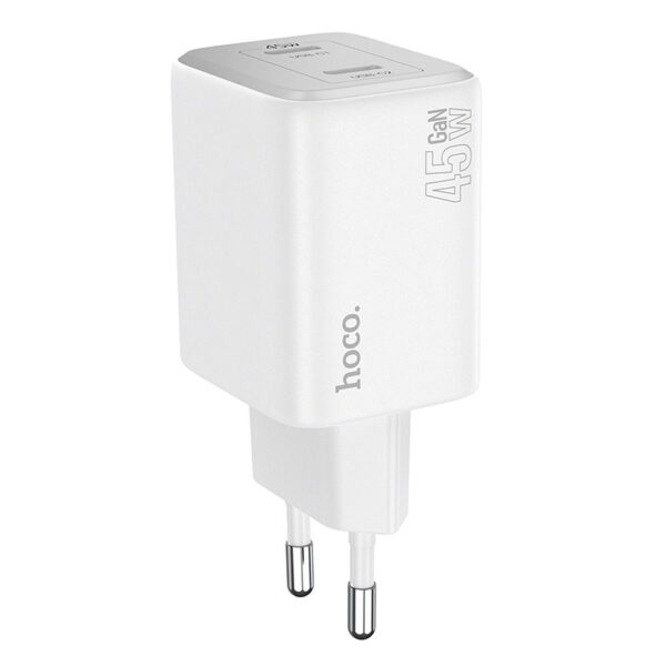 HOCO charger 2 x Type C PD QC 45W GaN N42 white – Bild 5