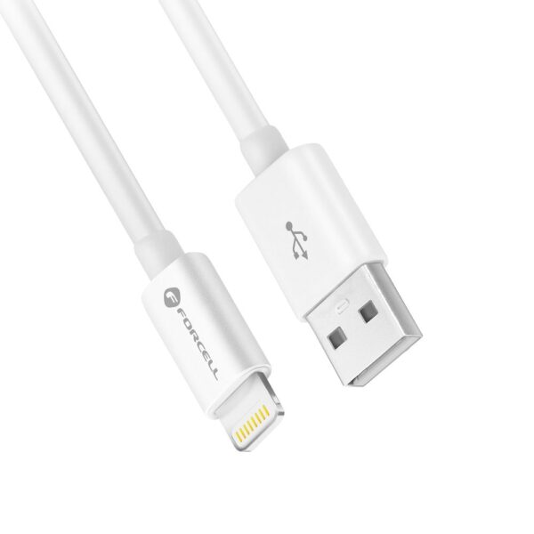 FORCELL F-ENERGY C703 cable USB A to Lightning MFi 2,4A 12W 1 m white – Bild 2