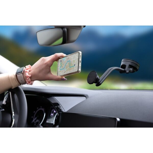 FORCELL F-Grip MagFlex car holder for phone to windshield/center console/air vent magnetic black – Bild 4
