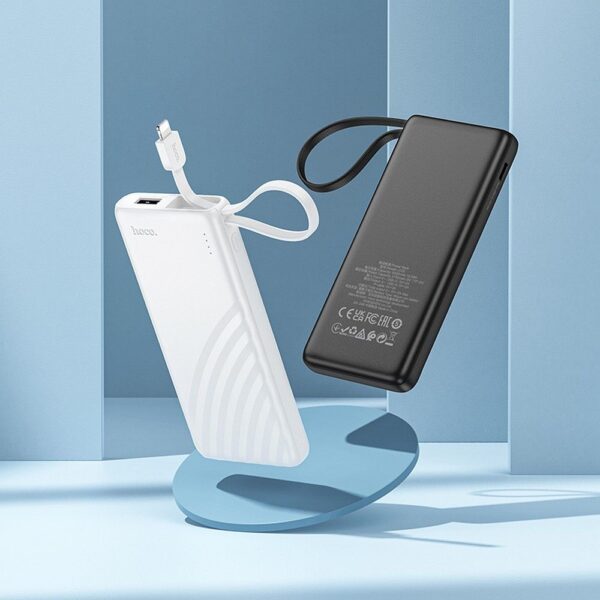 HOCO powerbank 5000 mAh with built-in cable Lightning 2A J129 black – Bild 4