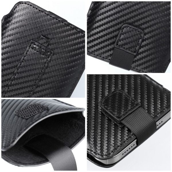 POCKET Carbon Universal Case - Size 12 - for IPHONE 15 Pro Max / 14 Pro Max / 13 PRO MAX / 12 PRO MAX / SAMSUNG A52 5G / LTE ( 4G ) / A20s / A71 / S21 Plus / S23 FE / S23 Plus / S24 Plus/ XIAOMI Redmi Note 10 / 10s / 13 4G / 13 5G / 13 Pro 4G / 13 Pro 5G / 13 Pro Plus REALME 8 – Bild 5