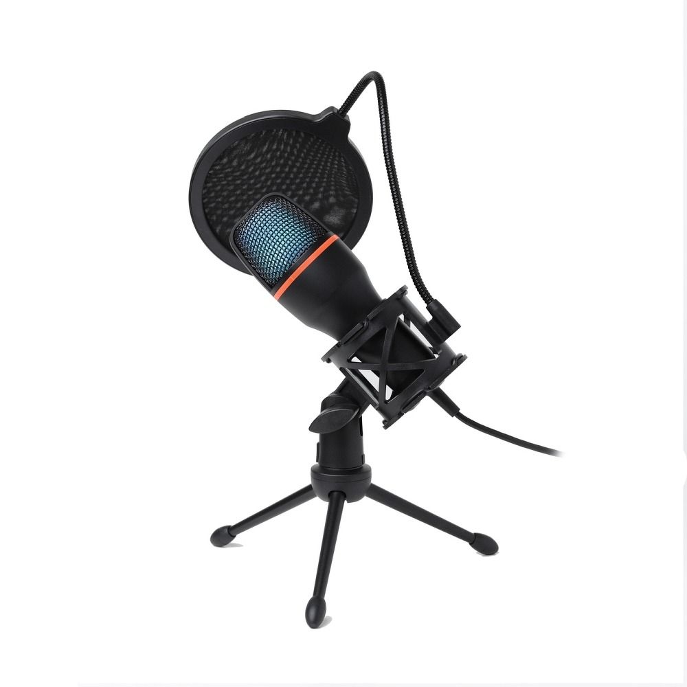 ART condenser stand microphone with mechanical filter and diaphragm with light tripod AC-02 black – Bild 2