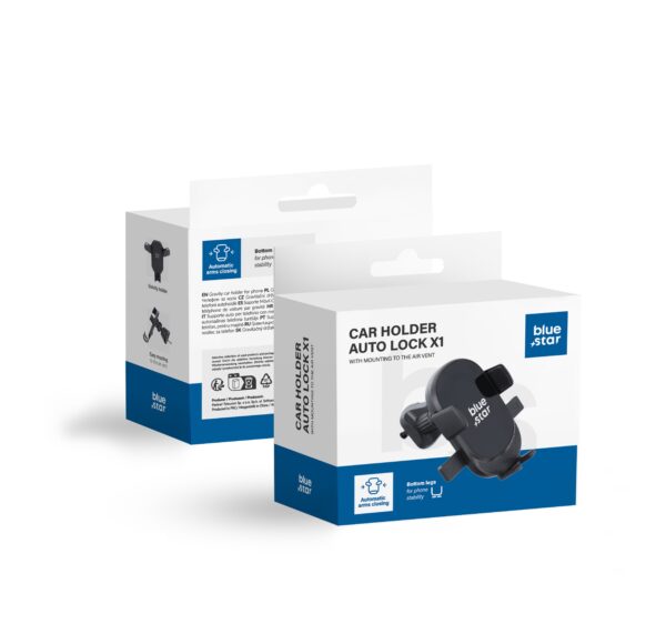 BLUE STAR AUTO LOCK X1 air vent car holder black