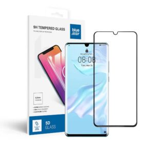 Tempered Glass Blue Star - HUA P30 Pro (full glue/small size) - black Tempered Glass Blue Star
