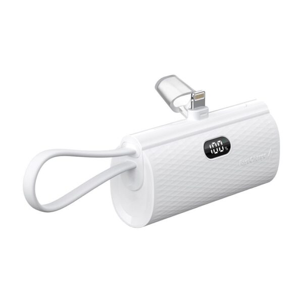 FORCELL F-ENERGY Power Plug F5K3 powerbank 5000 mAh for Lightning 8-PIN PD 20W white – Bild 4