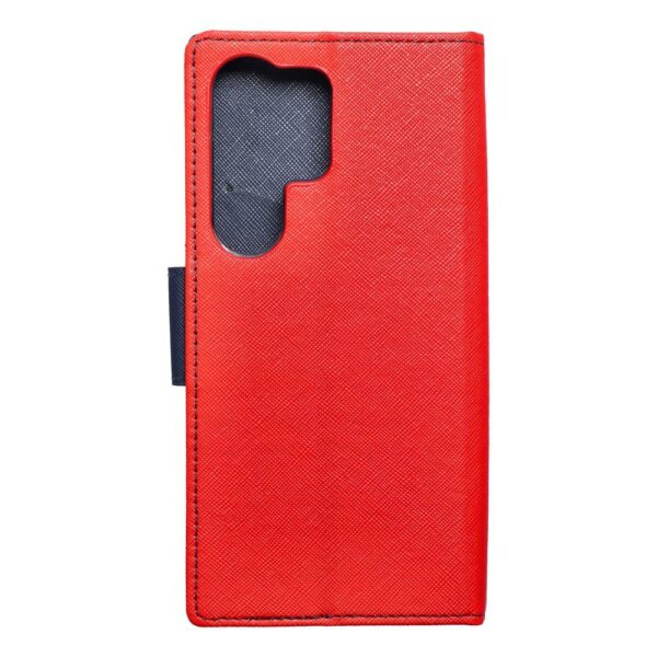 FANCY Book case for SAMSUNG S24 ULTRA red / navy – Bild 3