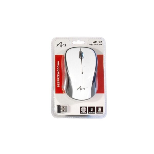 ART wireless computer mouse 2400 dpi AM-92 white – Bild 3