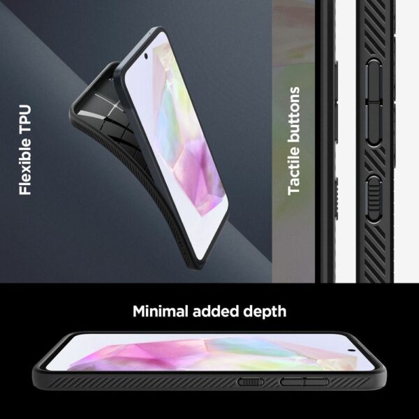 SPIGEN case LIQUID AIR for SAMSUNG A35 5G matte black – Bild 5