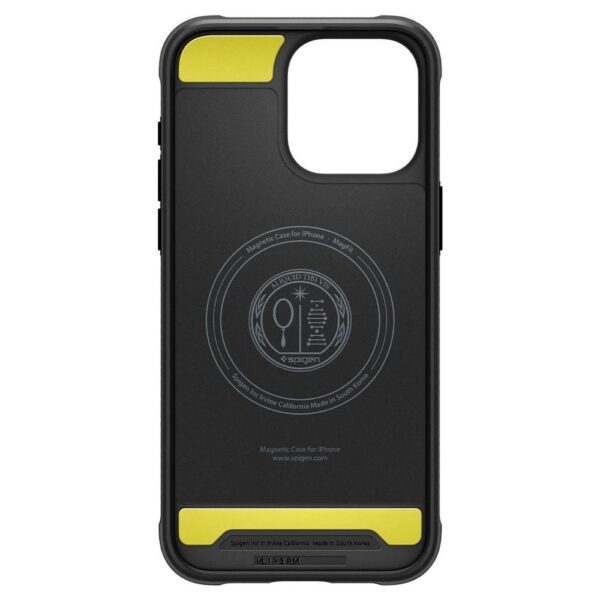 SPIGEN case RUGGED ARMOR MAG compatible with MagSafe for IPHONE 15 Pro matte black – Bild 4