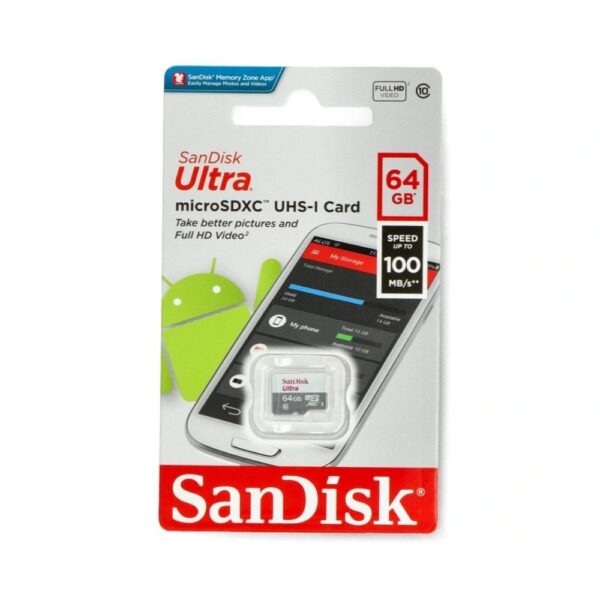 SANDISK memory card ULTRA micro SDXC 64GB 100MB/s class 10 – Bild 3