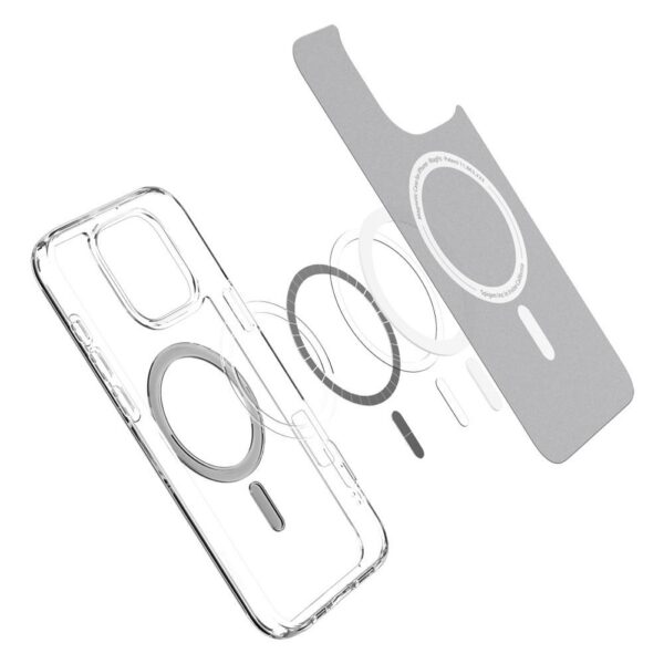 SPIGEN case ULTRA HYBRID MAG compatible with MagSafe for IPHONE 16 Pro graphite – Bild 3