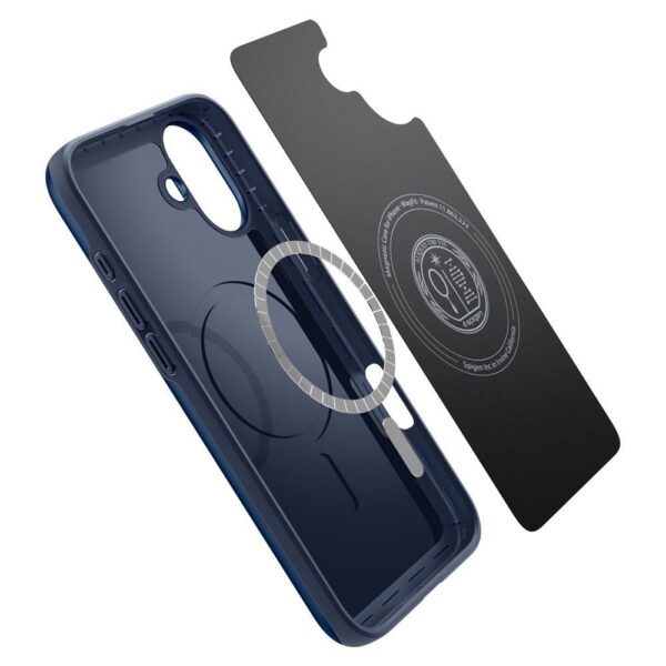 SPIGEN case THIN FIT MAG compatible with MagSafe for IPHONE 16 navy blue – Bild 5