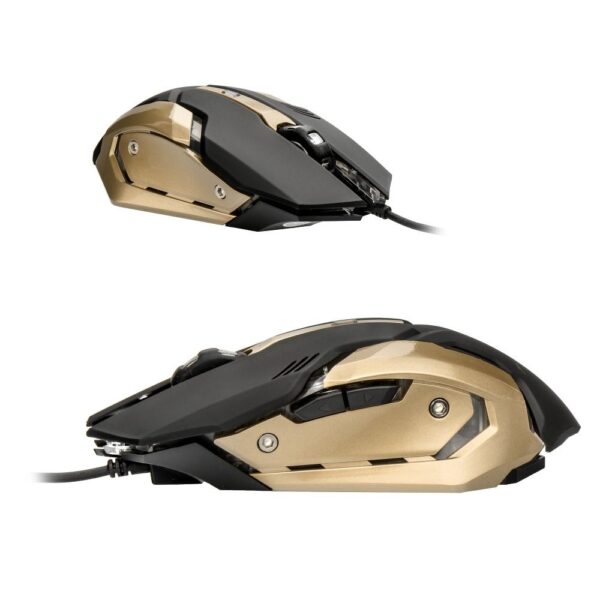 ART wire computer mouse USB A 2400 dpi AM-98 black gold – Bild 4