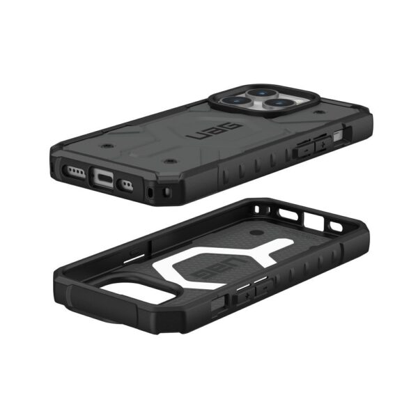 ( UAG ) Urban Armor Gear Pathfinder compatible with Magsafe for IPHONE 15 PRO silver – Bild 4