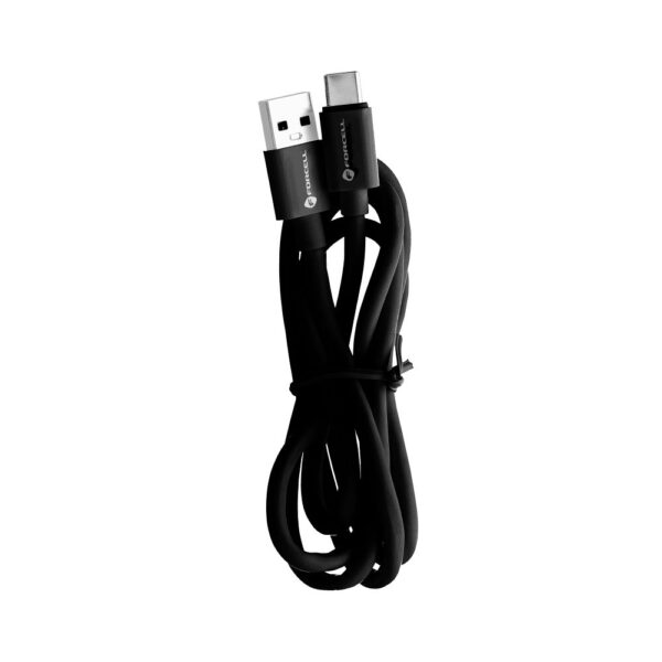 FORCELL C398 cable USB A to Type C QC3.0 3A TUBE 1 m black – Bild 3