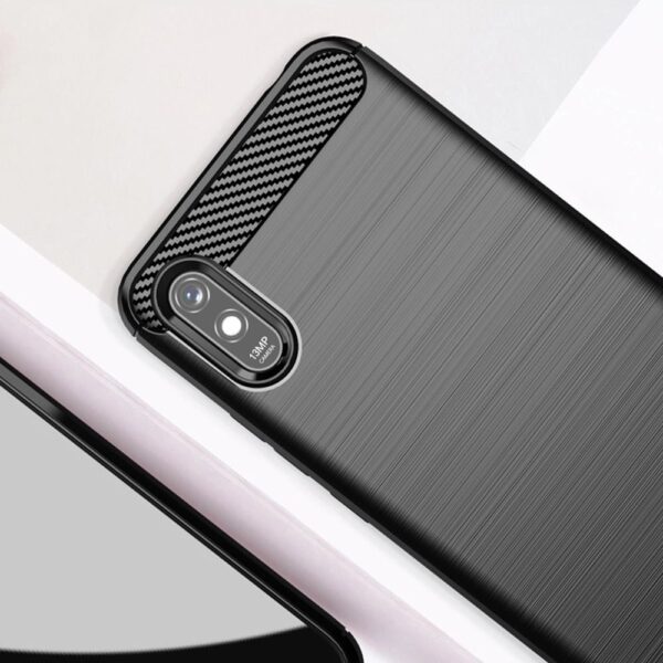 CARBON case for XIAOMI Redmi 9A / 9AT black – Bild 3