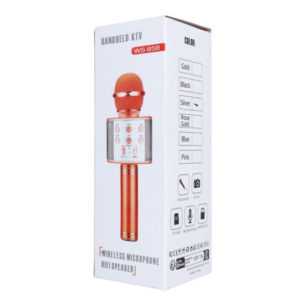 Multimedia karaoke microphone CR58 silver – Bild 3