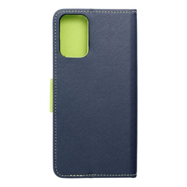 FANCY Book case for MOTOROLA MOTO G35 5G navy / lime